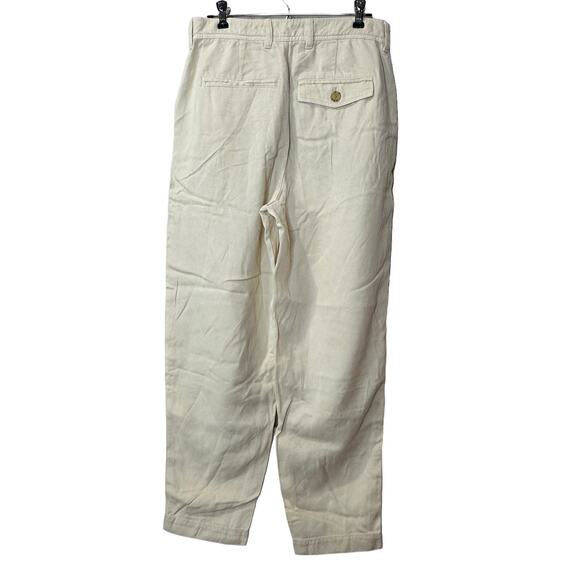 Everlane The Tencel Relaxed Chino Pants Parchment High Rise Women 0 NWT - Picture 4 of 11